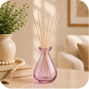 Shell Pink Teardrop Reed Diffuser