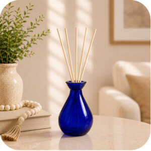 Midnight Blue Metalic Teardrop Reed Diffuser
