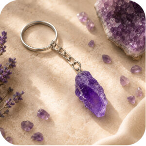Amethyst Keychain