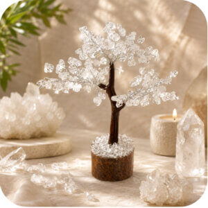 8″ Clear Quartz Gemstone Tree