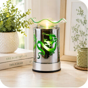 Decorative Green Dragon Electric Wax & Oil Warmer (Touch Control)
