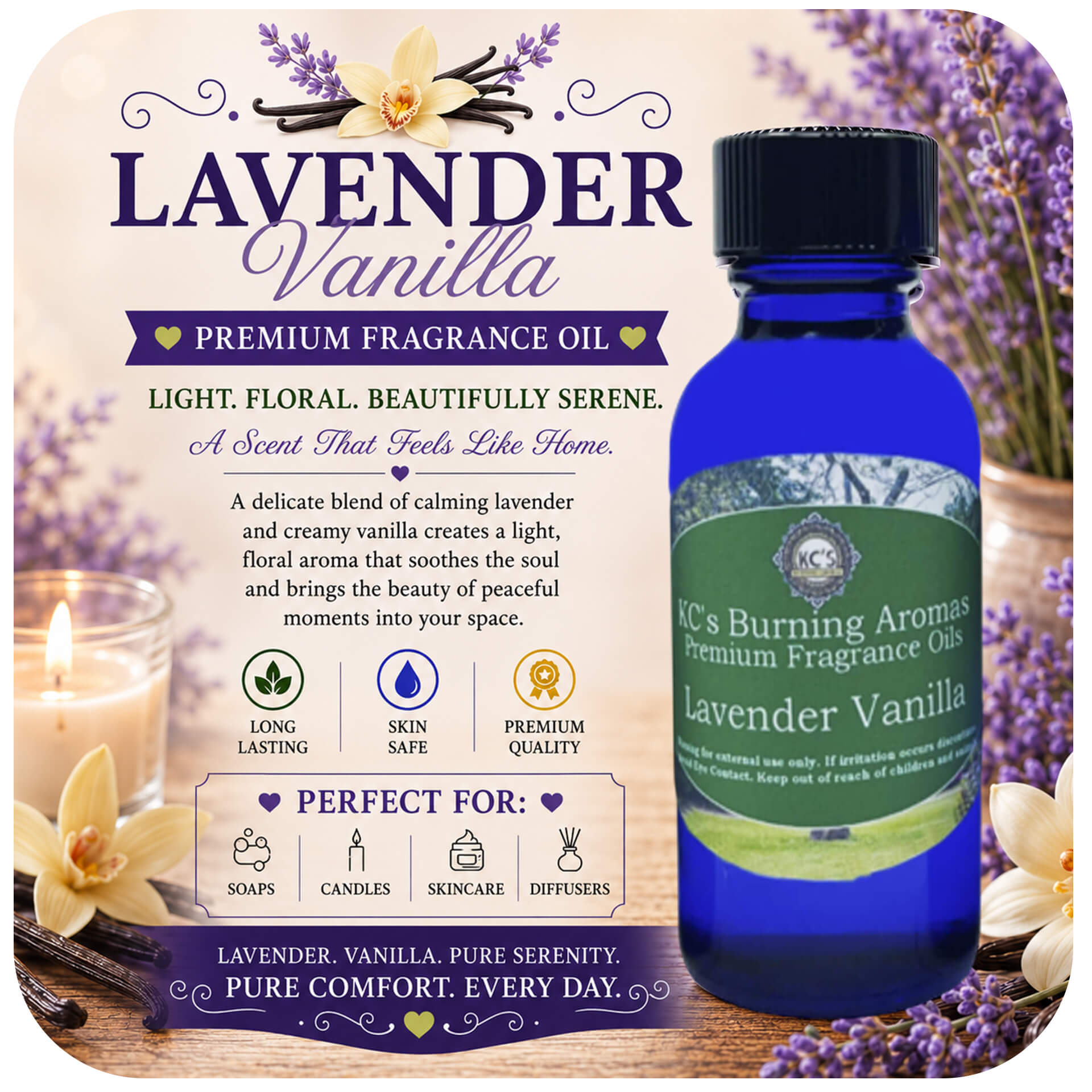 Lavender Vanilla Fragrance Oil
