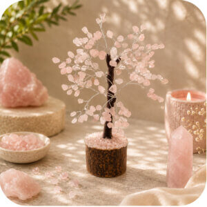 8′′ Rose Quartz Gemstone Tree