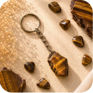 Tigers Eye Keychain