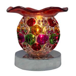 Multicolor Bubble Glass Electric Wax & Oil Warmer (Touch Control)