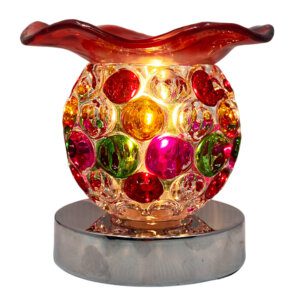 Multicolor Bubble Glass Electric Wax & Oil Warmer (Touch Control)