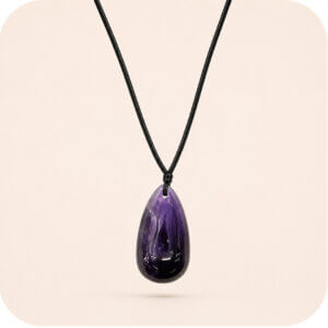 Amethyst Teardrop Necklace