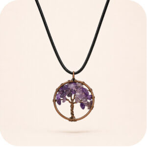 Amethyst Tree of Life Necklace