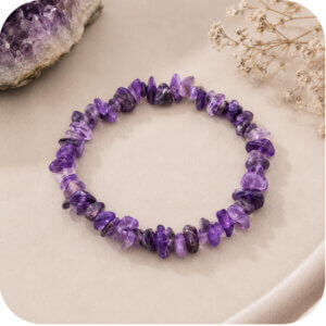 Amethyst Chip Bracelet