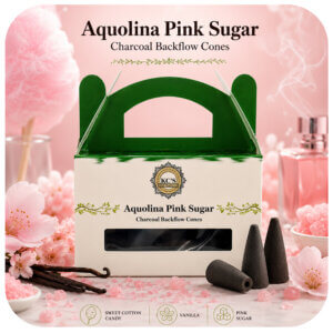 Aquolina Pink Sugar Charcoal Backflow Cones