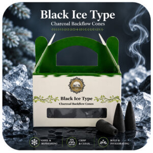 Black Ice Type Charcoal Backflow Cones