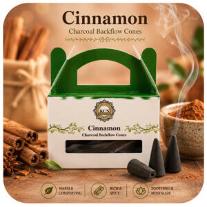 Cinnamon Charcoal Backflow Cones