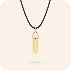 Citrine Floating Point Necklace