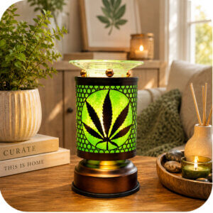 Cannabis Leaf Electric Wax & Oil Warmer (Touch Control)