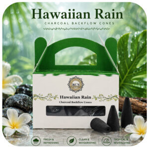 Hawaiian Rain Charcoal Backflow Cones