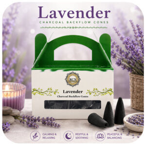 Lavender Charcoal Backflow Cones