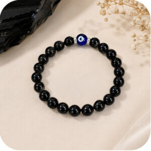 Men's Black Onyx Evil Eye Bracelet
