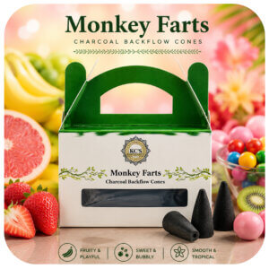 Monkey Farts Charcoal Backflow Cones