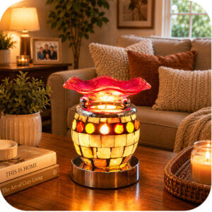 Mother of Pearl Electric Wax & Oil Warmer (Touch Control)
