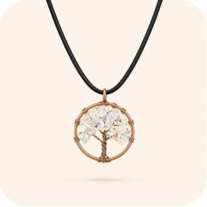 Opalite Copper Tree of Life Necklace