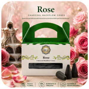 Rose Charcoal Backflow Cones