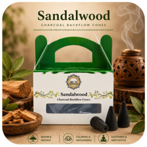 Sandalwood Charcoal Backflow Cones