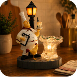 Italian Chef Kitchen Electric Wax & Oil Warmer (Adjustable Dial)