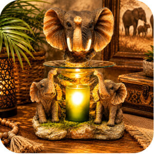 Elephant Family Electric Wax & Oil Warmer (Adjustable Dial)
