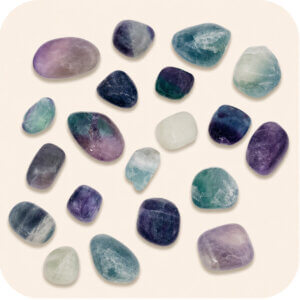Rainbow Fluorite Tumbled