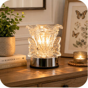 Clear Butterfly Electric Wax & Oil Warmer (Touch Control)