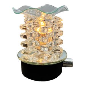 Clear Glass Plug-In Wax & Oil Warmer (Adjustable Dial)