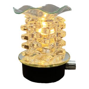 Clear Glass Plug-In Wax & Oil Warmer (Adjustable Dial)