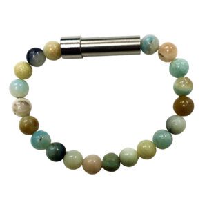 Amazonite Beaded Message Bracelet