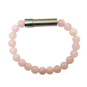 Rose Quartz Beaded Message Bracelet