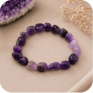 Amethyst Tumbled Bracelet