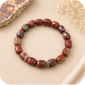 Brecciated Red Jasper Tumbled Bracelet