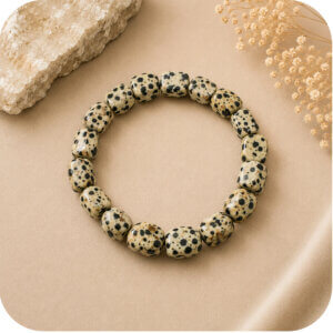 Dalmatian Jasper Tumbled Bracelet