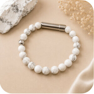 Howlite Message Bracelet