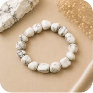 Howlite Tumbled Bracelet
