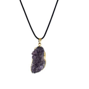 Amethyst Druzy Necklace