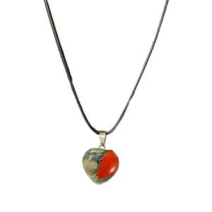 Bloodstone Heart Necklace
