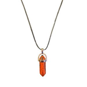 Mahogany Obsidian Point Necklace