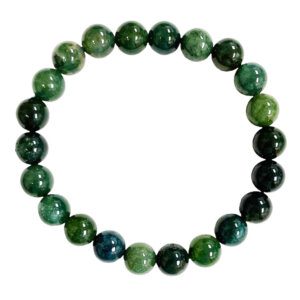 Moss Agate Beaded Bracelet