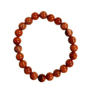 Beaded Red Goldstone Bracelet
