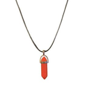 Red Goldstone Floating Point Necklace