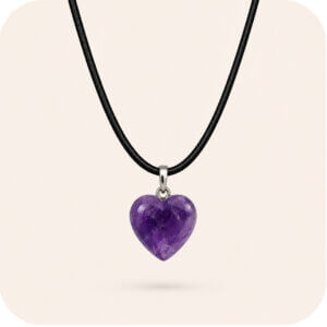 Amethyst Heart Necklace
