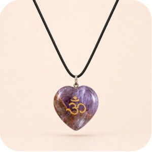 AMETHYST HEART NECKLACE