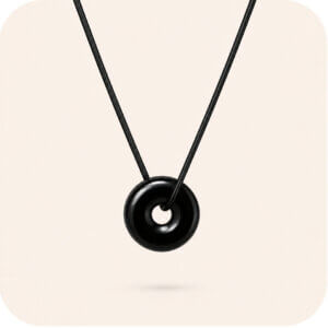Black Onyx Circular Necklace