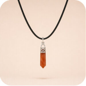 Carnelian Point Necklace