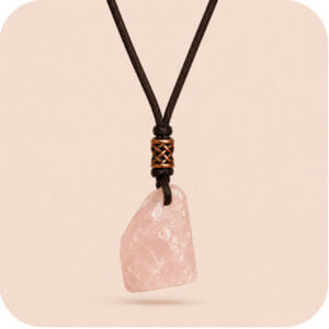 Rose Quartz Stone Necklace